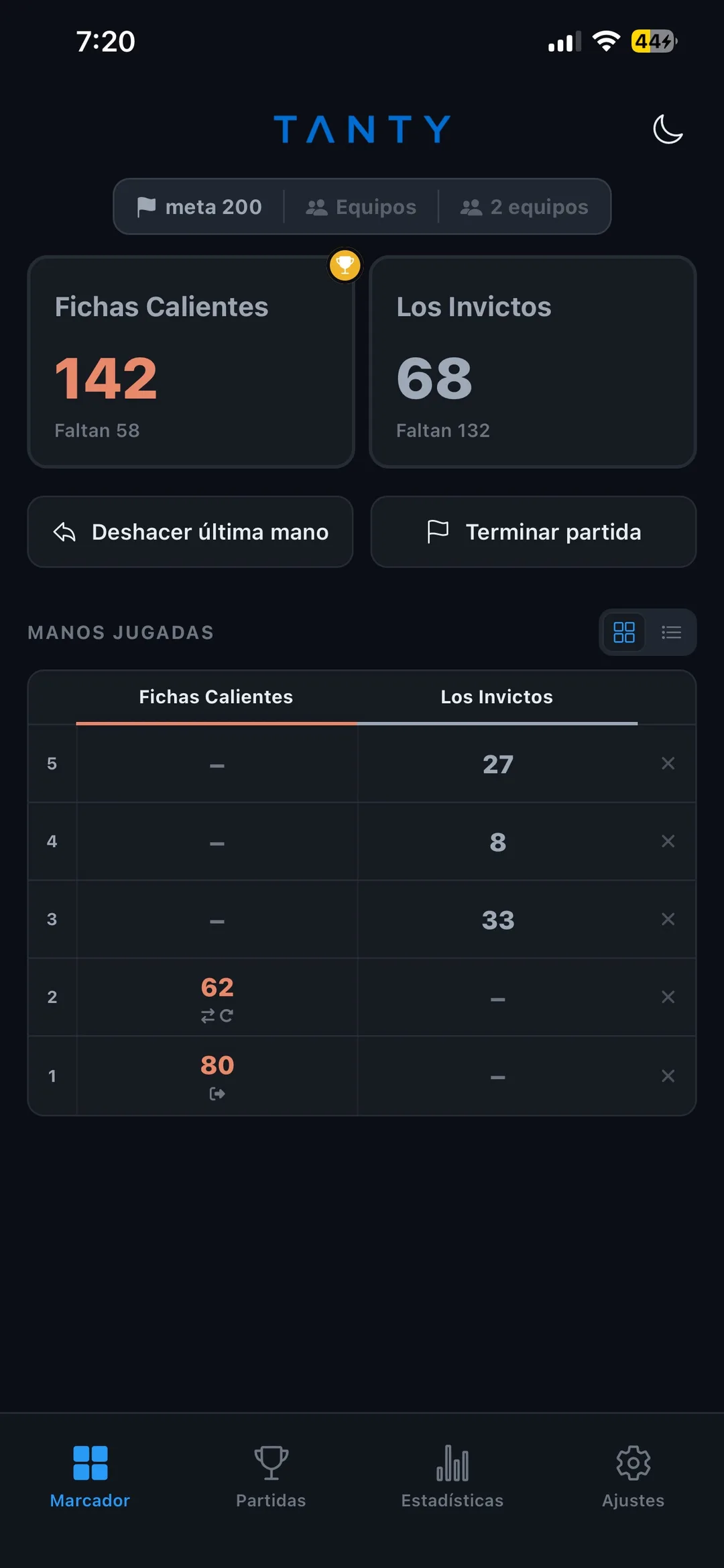 Marcador moderno y simple